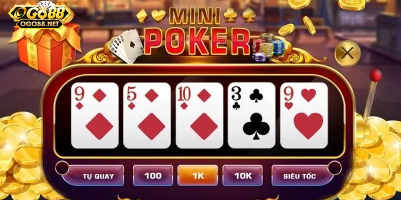 Tính năng đặc sắc trong mini poker Go88