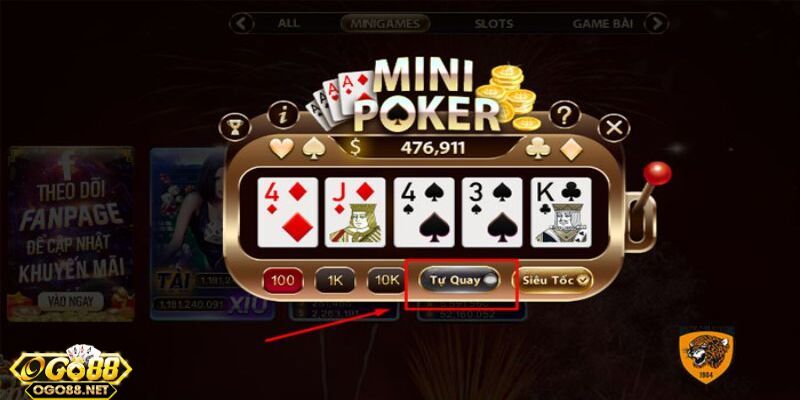 Lưu ý quan trọng khi chơi mini poker Go88 dành cho người mới